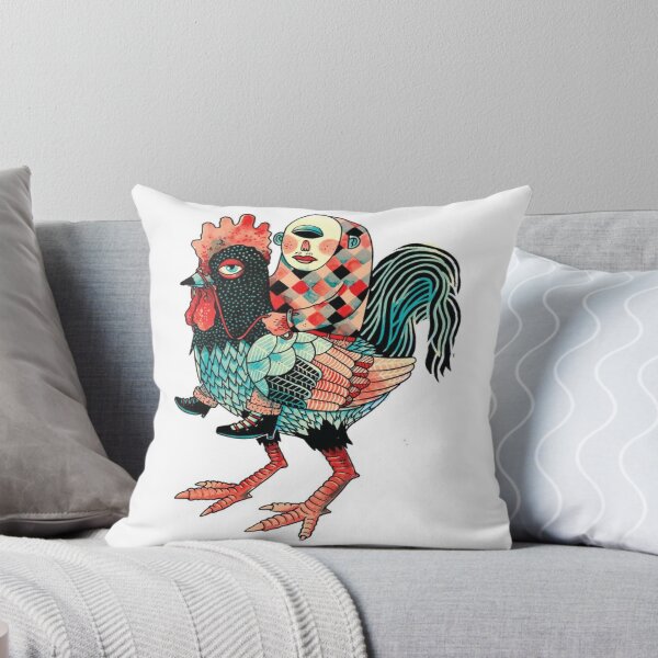 Item preview, Art of a Person Riding a Chicken	 designed and sold by nataliewas.