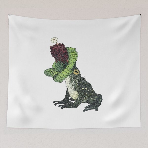 Item preview, Strange Frog with Weird Mouth Eating	 designed and sold by nataliewas.