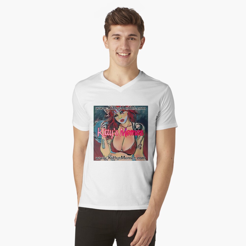 Item preview, V-Neck T-Shirt designed and sold by KittyKimiko.
