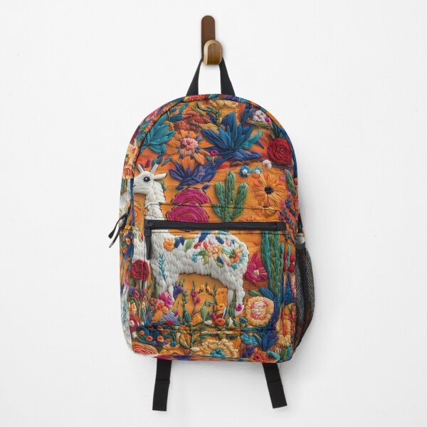 Item preview, Vibrant Colorful Otomi-Inspired Animal Embroidery Art designed and sold by put1mali19.