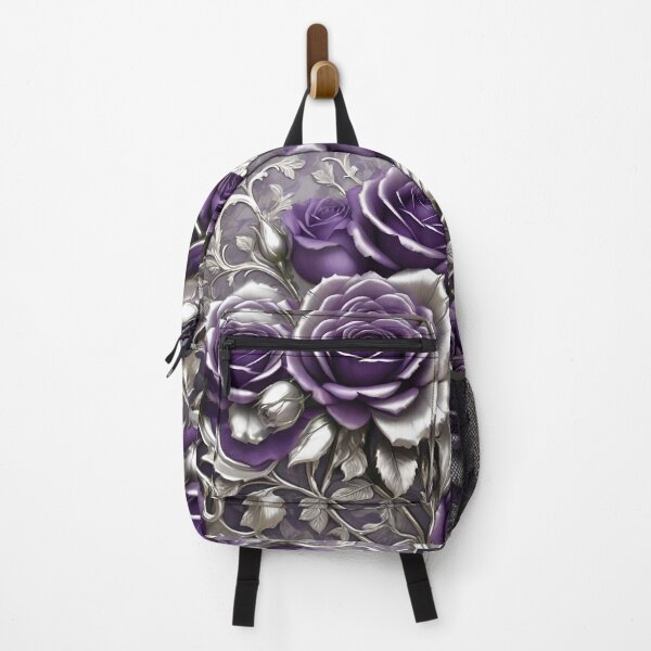 Item preview, Purple Roses With Silver Rococo designed and sold by DesignsByPrnces.