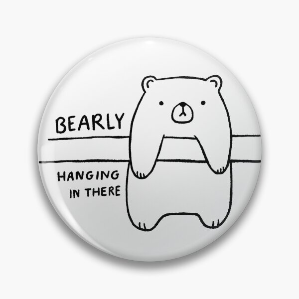 Item preview, bearly hanging in there designed and sold by Midnight Coffee.