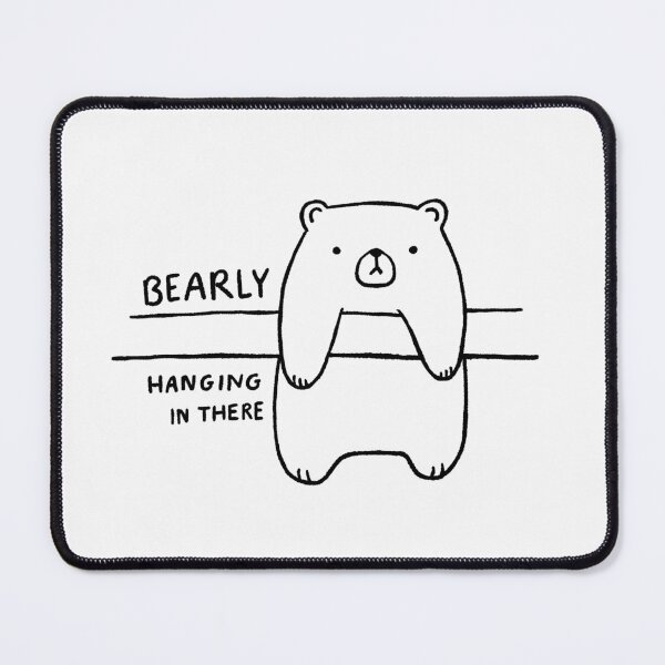 Item preview, bearly hanging in there designed and sold by Midnight Coffee.