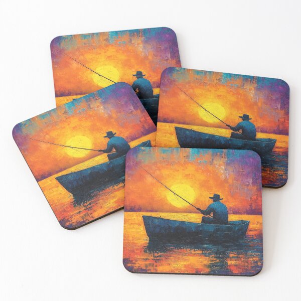 Item preview, Fishing at Sunset designed and sold by Thingstolike.