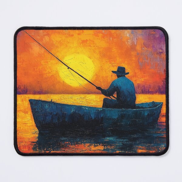 Item preview, Fishing at Sunset designed and sold by Thingstolike.