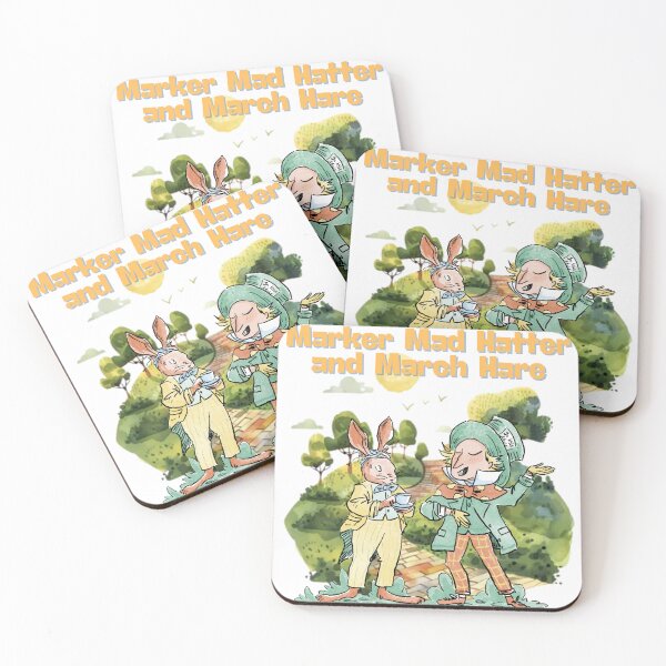 Item preview, Handdrawn Ink and Marker Mad Hatter and March Hare designed and sold by LadisenRichie.