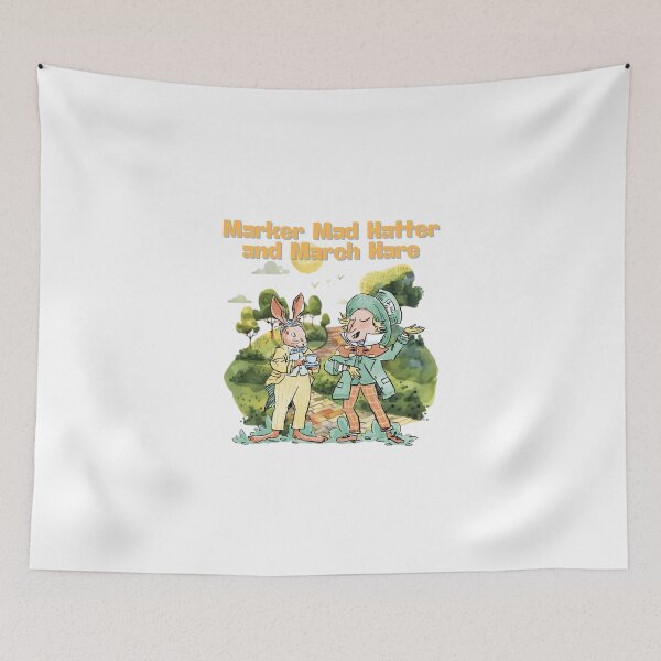 Item preview, Handdrawn Ink and Marker Mad Hatter and March Hare designed and sold by LadisenRichie.