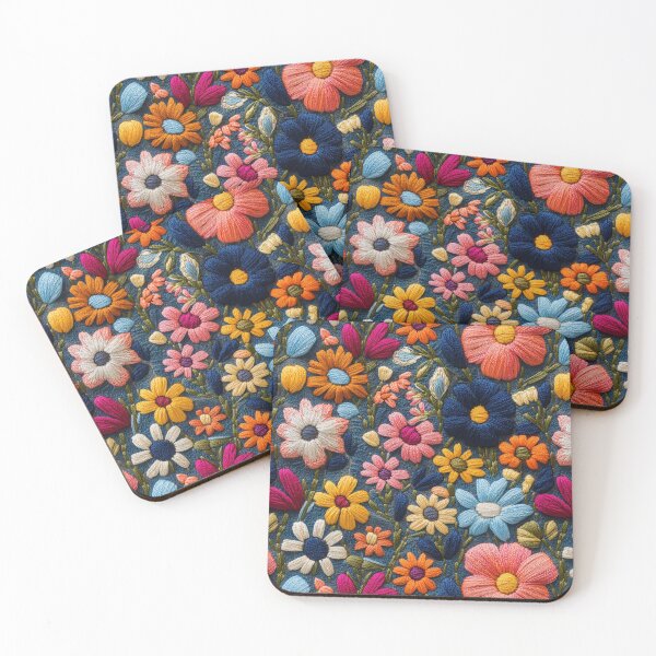 Item preview, Vibrant Otomi-Inspired Floral Animal Embroidery designed and sold by put1mali19.