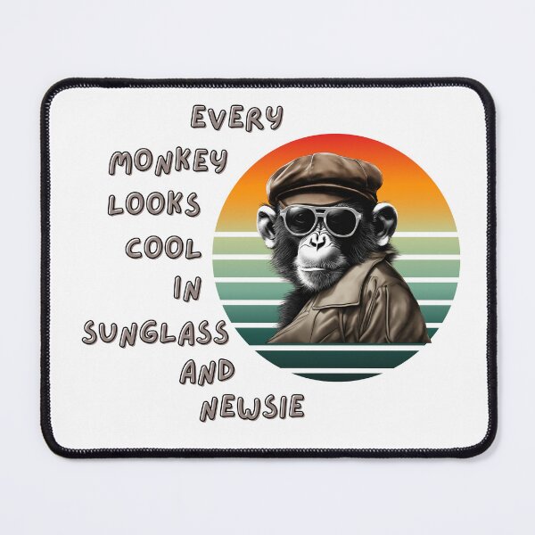 Item preview, sarcasm and humour (cool monkey) designed and sold by pnidesign.