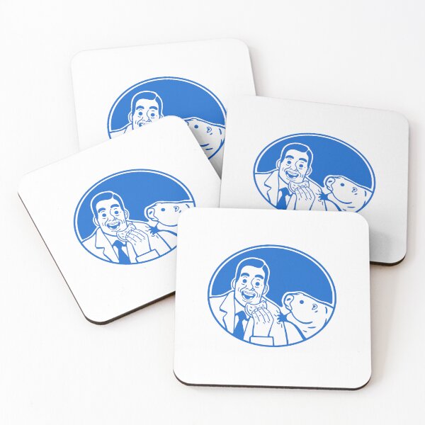 Item preview, A person and a groundhog sharing a snack in blue ink designed and sold by martodesign.