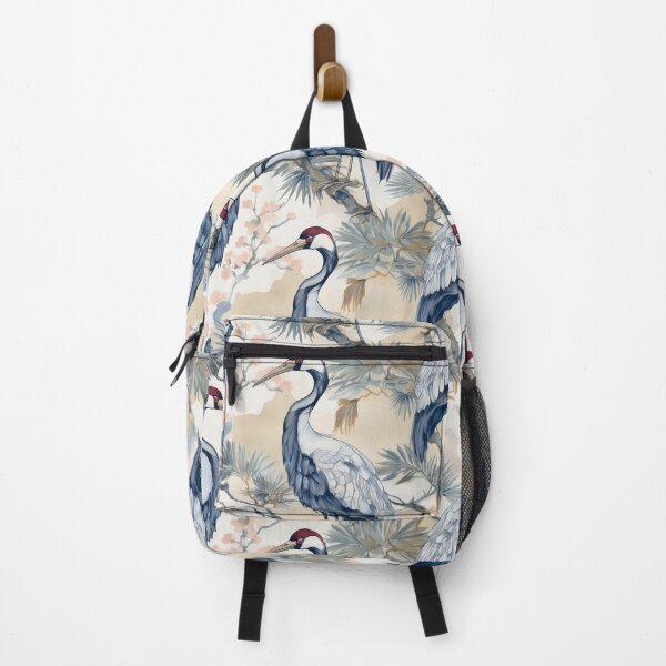 Item preview, Vintage Japanese Cranes Pattern designed and sold by 100Sunsets.