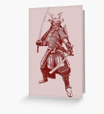 Tarjeta de felicitación samurai