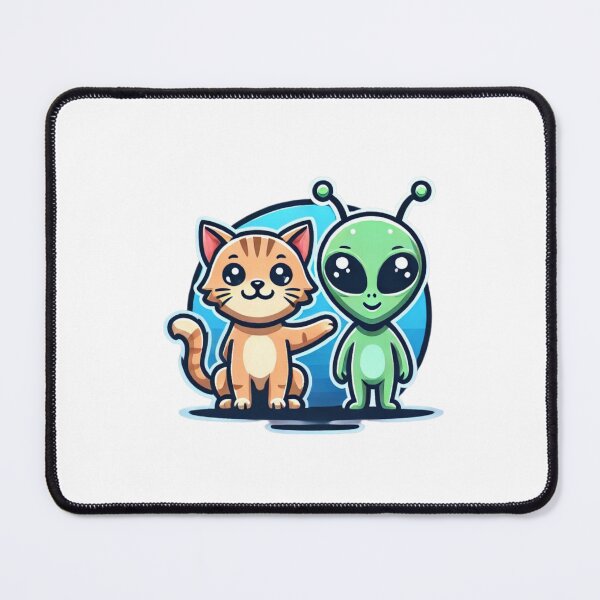 Item preview, Zon and Cosmo: Alien and Cat from Outer Space designed and sold by PPBliss.