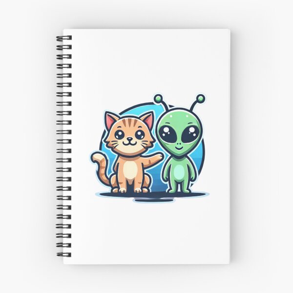 Item preview, Zon and Cosmo: Alien and Cat from Outer Space designed and sold by PPBliss.