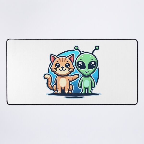 Item preview, Zon and Cosmo: Alien and Cat from Outer Space designed and sold by PPBliss.