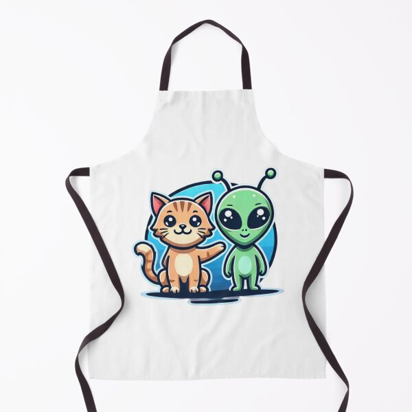 Item preview, Zon and Cosmo: Alien and Cat from Outer Space designed and sold by PPBliss.