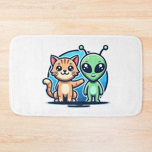 Item preview, Zon and Cosmo: Alien and Cat from Outer Space designed and sold by PPBliss.