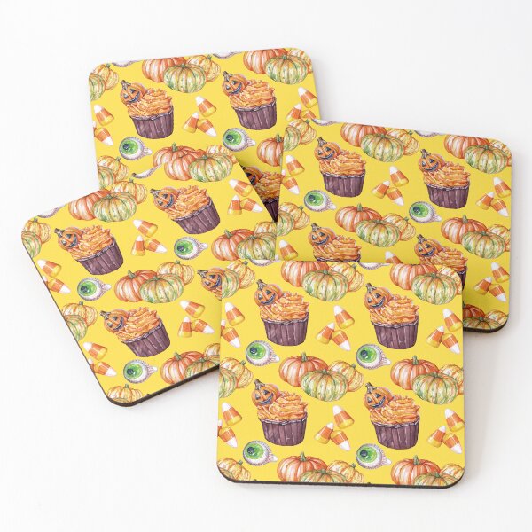 Item preview, Halloween Sweets Yellow Pattern designed and sold by Katariina Purru.