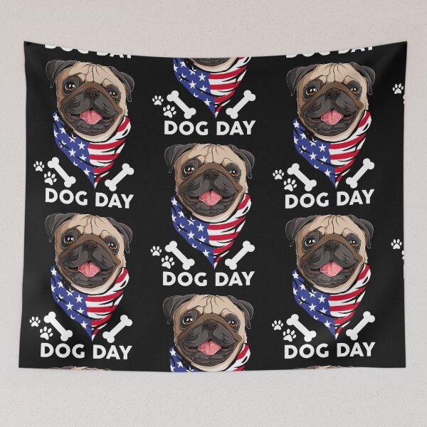 Item preview,  Dog days funny  designed and sold by Playful Strokes pom@pom.