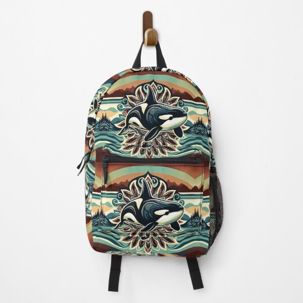 Item preview, Orca Whale PNW mandala scene designed and sold by Catherine Harrison.