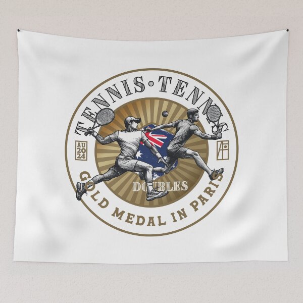 Item preview, 2024 - AUSTRALIA - TENNIS DOUBLES - GOLD MEDAL - PARIS - 1 designed and sold by ArtProjectShop.