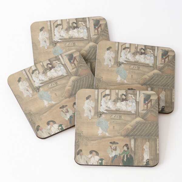 Item preview, Korean Painting Minhwa Traditional Korean Art Vintage Life Folk Art designed and sold by allpalgo.