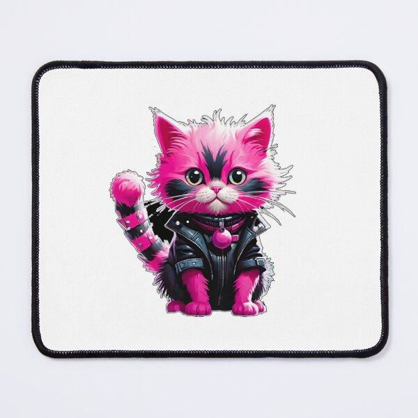 Item preview, Cute punk cat art design #cat lover1 designed and sold by sdartproject.