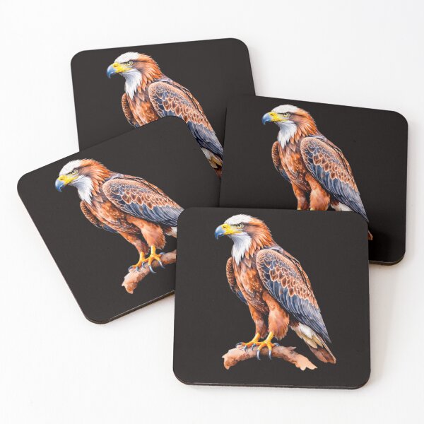 Item preview, A majestic eagle perches proudly on a branch. designed and sold by paiteen09.