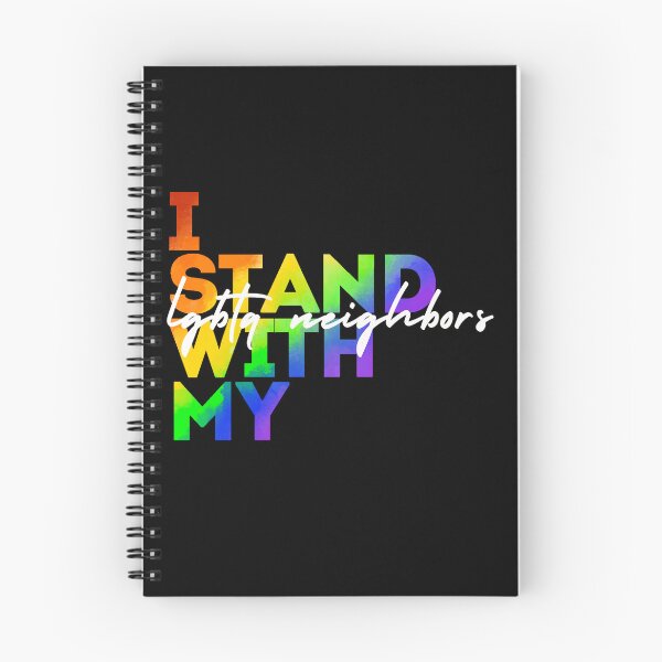 Item preview, I Stand With My LGBTQ Neighbors designed and sold by Kiwis-Colors.