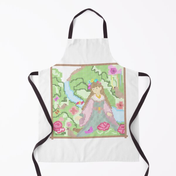 Item preview, Pixel Arts, Girl in a Nature Garden. designed and sold by MigWhimsy.