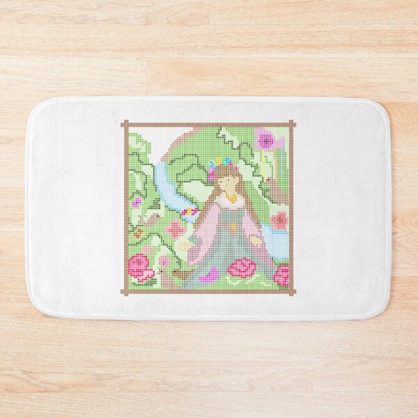 Item preview, Pixel Arts, Girl in a Nature Garden. designed and sold by MigWhimsy.
