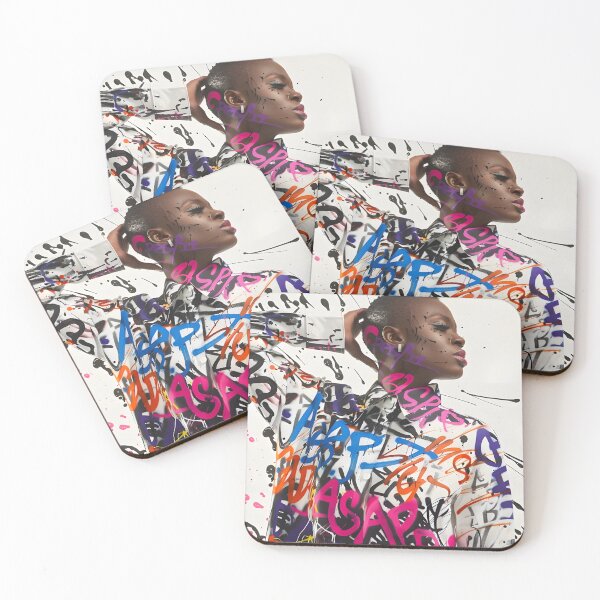 Item preview, black woman adorned with wildstyle graffiti - 2 designed and sold by FamousArtDesign.