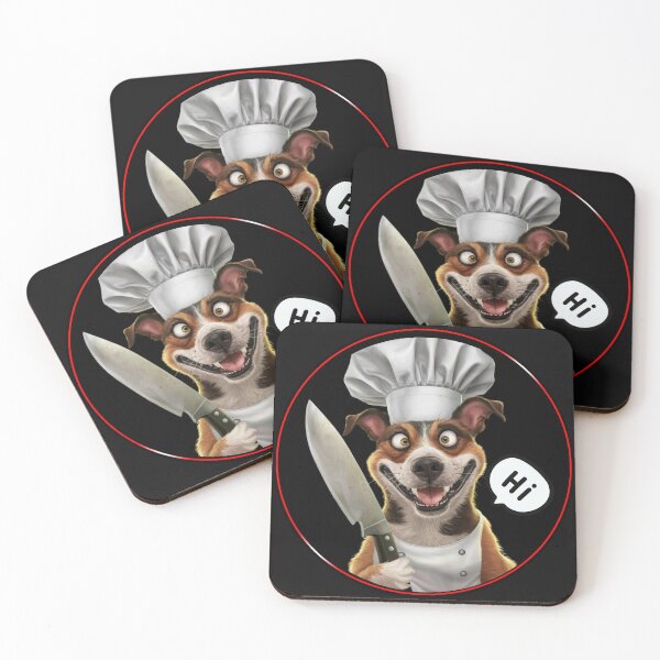 Item preview, Knife Dog funny  designed and sold by Playful Strokes pom@pom.