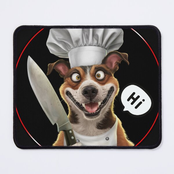 Item preview, Knife Dog funny designed and sold by Playful Strokes pom@pom.