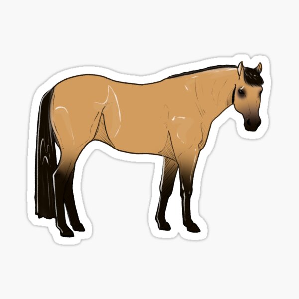Item preview, Buckskin American Quarter Horse designed and sold by Kgerdoodles.