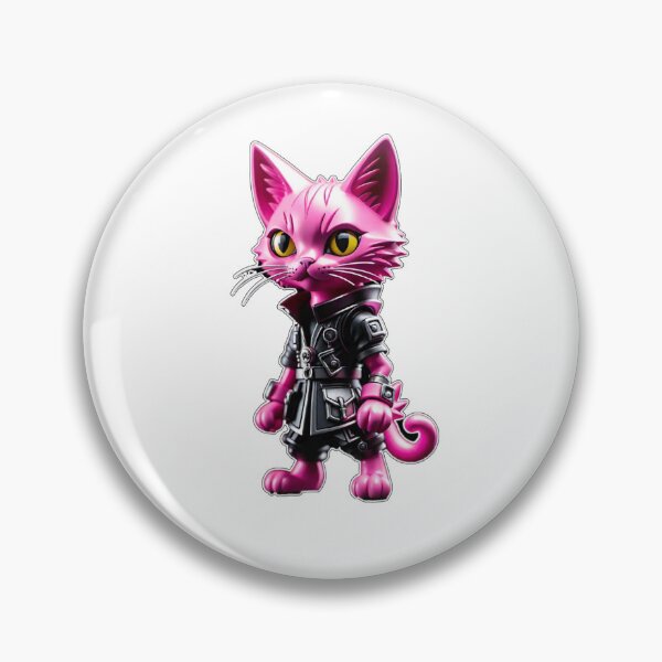 Item preview, Cute punk iron cat  art design #cat lover1 designed and sold by sdartproject.