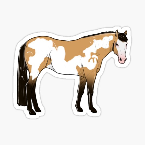Item preview, Buckskin Overo American Quarter Horse designed and sold by Kgerdoodles.