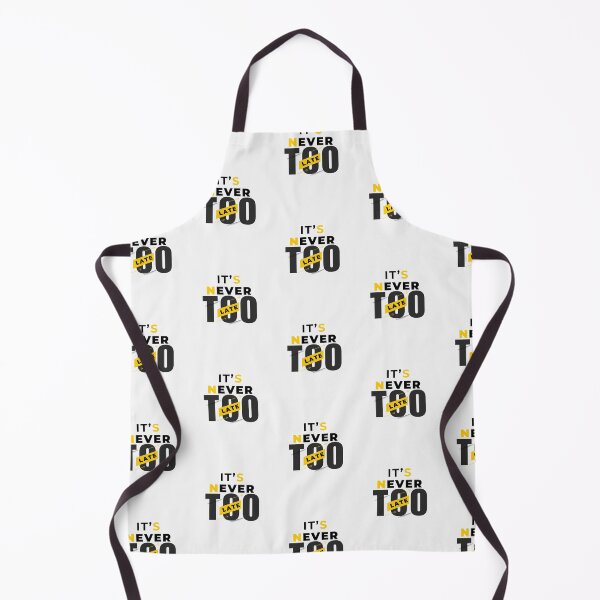 Item preview, It's Never Too Late: Motivational Typography Art designed and sold by Colorful-Garden.