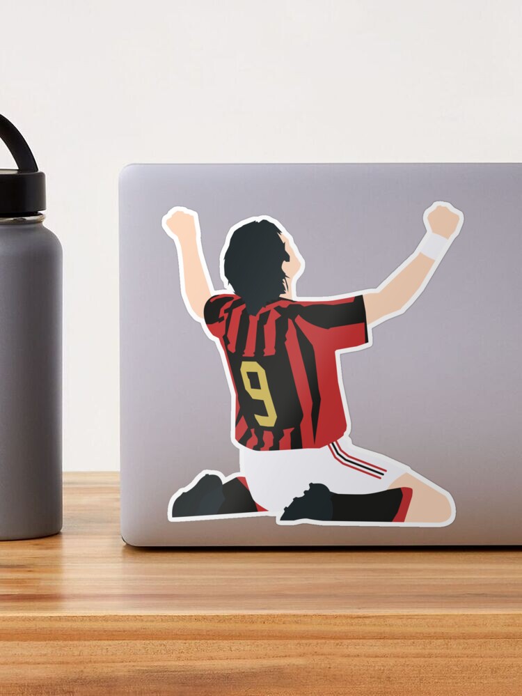 Planche D'Autocollants Vintage Milan AC – Rugby Volley Hockey – 9 Stickers Italie