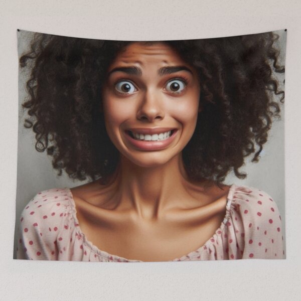 Item preview, Deana - Exposing Lesser Demons (scared eyes, smiling mouth) designed and sold by KushBooksLLC.