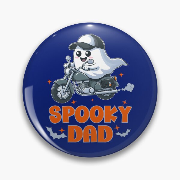 Item preview, Spooky Dad Funny Motorcycle Ghost Boo Halloween Men designed and sold by NiibDesigns.