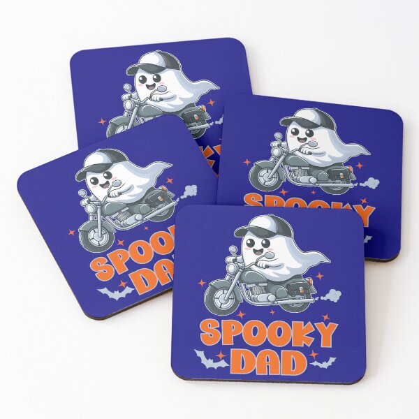 Item preview, Spooky Dad Funny Motorcycle Ghost Boo Halloween Men designed and sold by NiibDesigns.