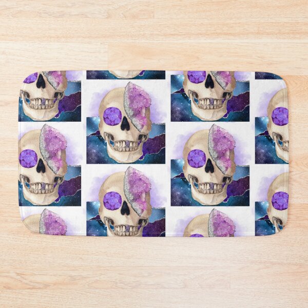 Item preview, Witchy Mystical Amethyst Skull designed and sold by WildWoodlandWitch.