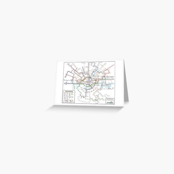 Item preview, concentric circle London tube map designed and sold by spooknik.