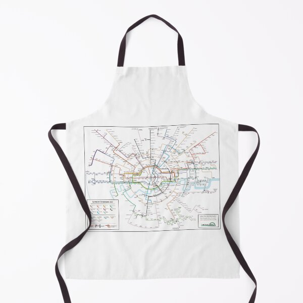 Item preview, concentric circle London tube map designed and sold by spooknik.