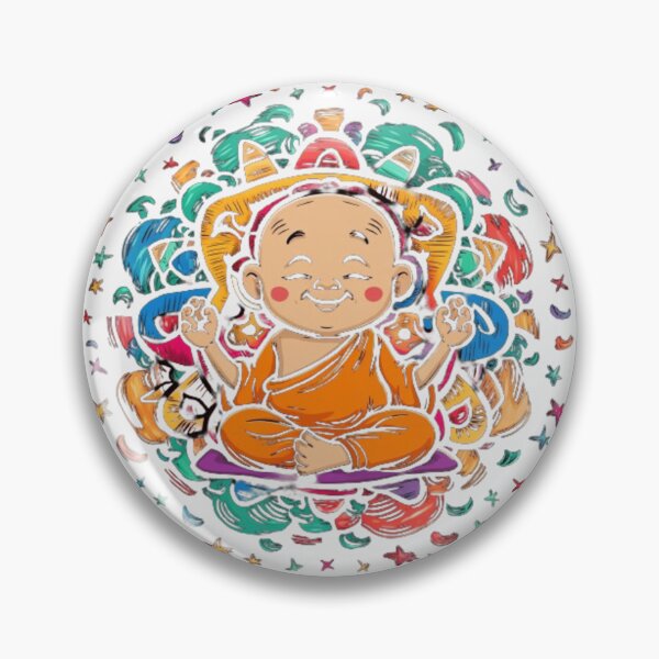 Item preview, Peaceful Little Monk Meditating designed and sold by XquisiteFashion.