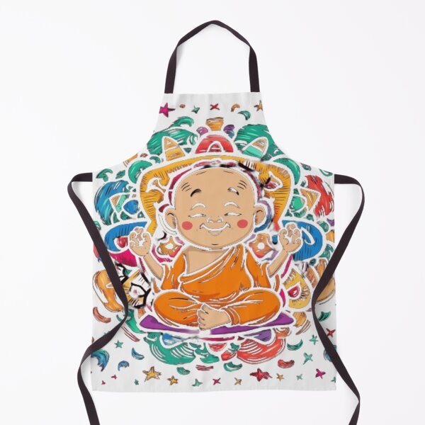 Item preview, Peaceful Little Monk Meditating designed and sold by XquisiteFashion.