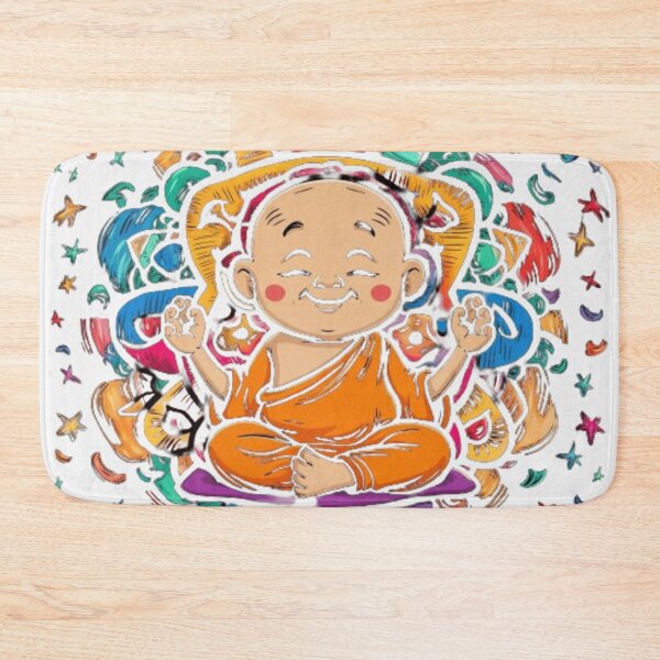 Item preview, Peaceful Little Monk Meditating designed and sold by XquisiteFashion.