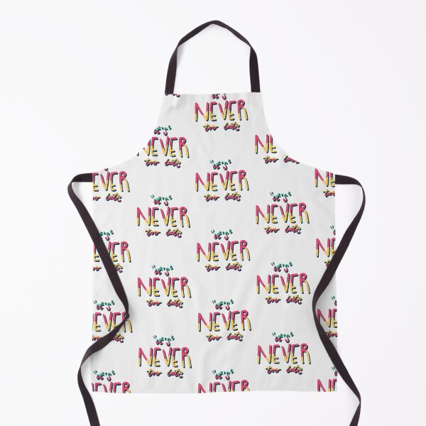 Item preview, It's Never Too Late: Motivational Typography Art designed and sold by Colorful-Garden.