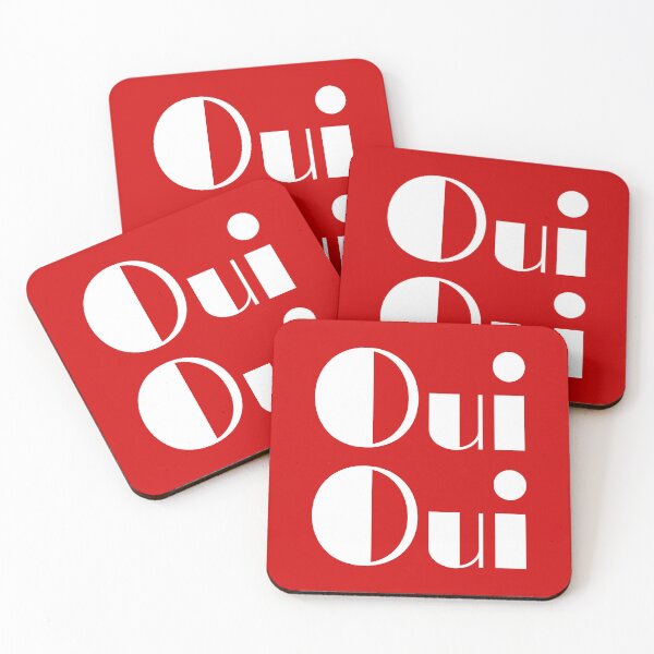 Item preview, Oui Oui White Retro letters. designed and sold by Jeallan Designs.